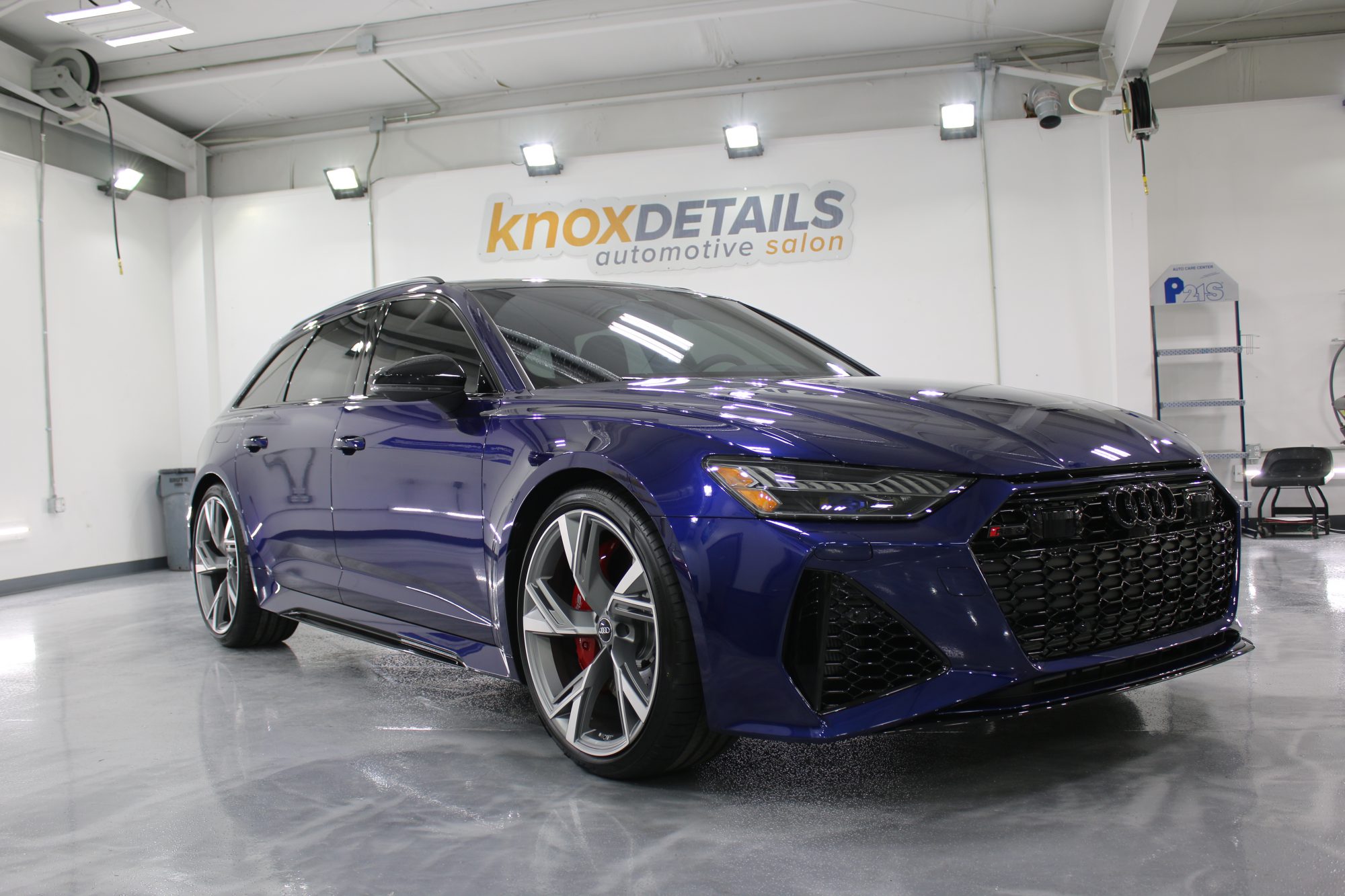 IMG_1417 a purple audi with paint protection film and window tint