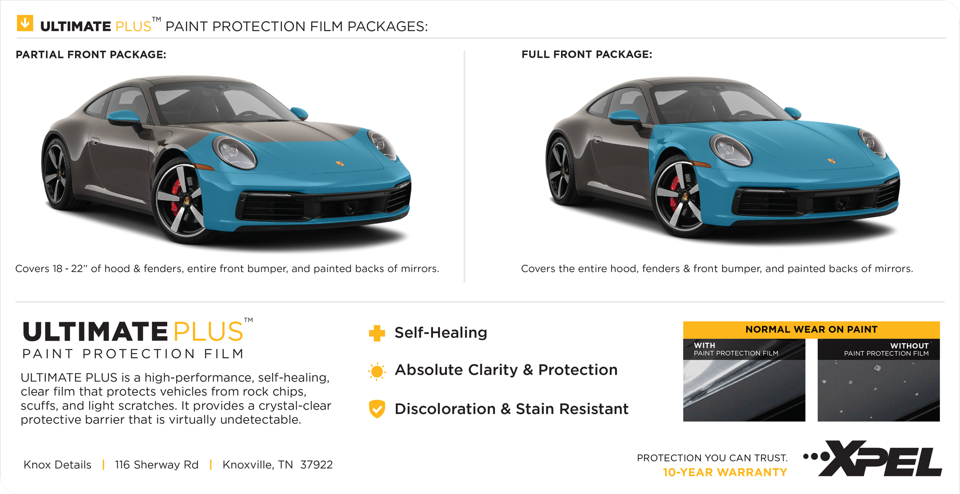 Xpel Ultimate Plus Paint Protection Film detail card